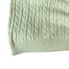 Polo Ralph Lauren Solid Color Logo Embroidered Cable Knit Short Sleeve Sweater Kids Sweater Cream-White 313945437-003