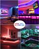Cshare Wasserdichte USB-betriebene LED-Streifenleuchte, Hohe Helligkeit, Dimmbar, Farbe einstellbar, 30 LEDs/m, 3m, 16 RGB-Farben, SMD 5050, Kürzbar