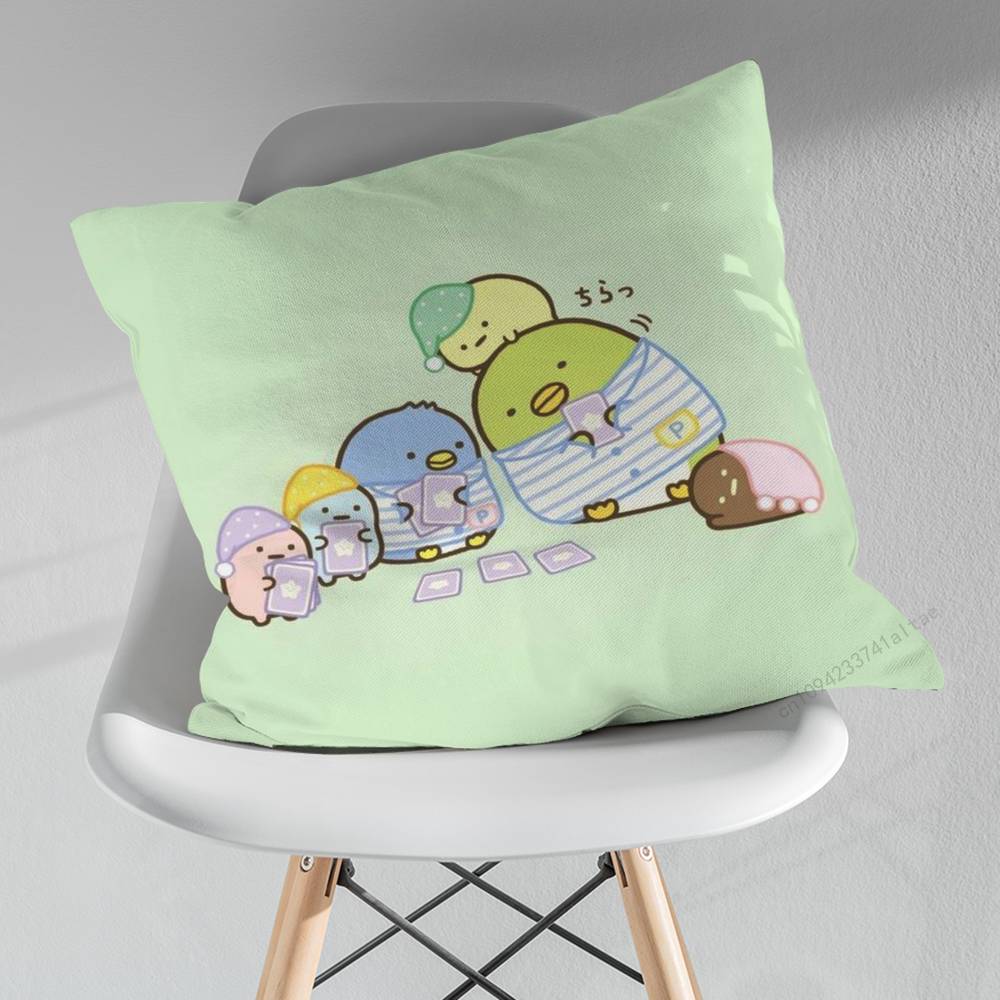 Cute Art SSumikko GGurashi Pillow Case For 30x30cm45x45cm55x55cm For Home Bedroom Decoration And Protector