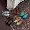 Youth style shoes Girls Flat Shoes Princess Style PU Leather Slip-Ons Toddler Little Kids Low-Cut Casual Footwear