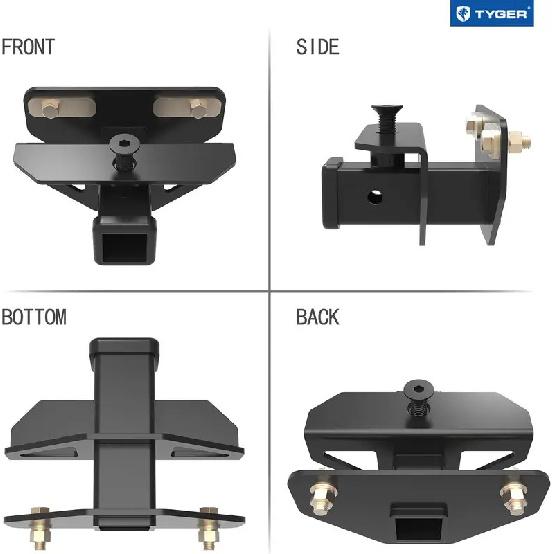 Kit Universale Gancio di Traino e Copertura per Dodge Ram 1500/2500/3500, Adatto ai Modelli 2003-2025, Combo Traino Nero con Ricevitore da 2 Pollici