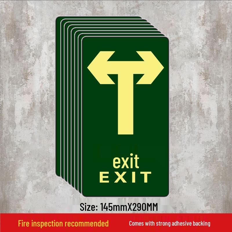 Luminous Self-Adhesive Floor Sticker for Fire Exit and Evacuation Pathway