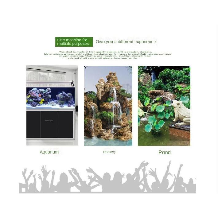 Ultra-Quiet HJ Series 500—3000L/H Submersible Water Fountain Pump Filter Fish Pond Aquarium Water Pump Tank Fountain