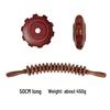Beech Wood Rolling Pin Massager for Whole Body Gua Sha Therapy and Meridian Massage with Eight and Ten Beads