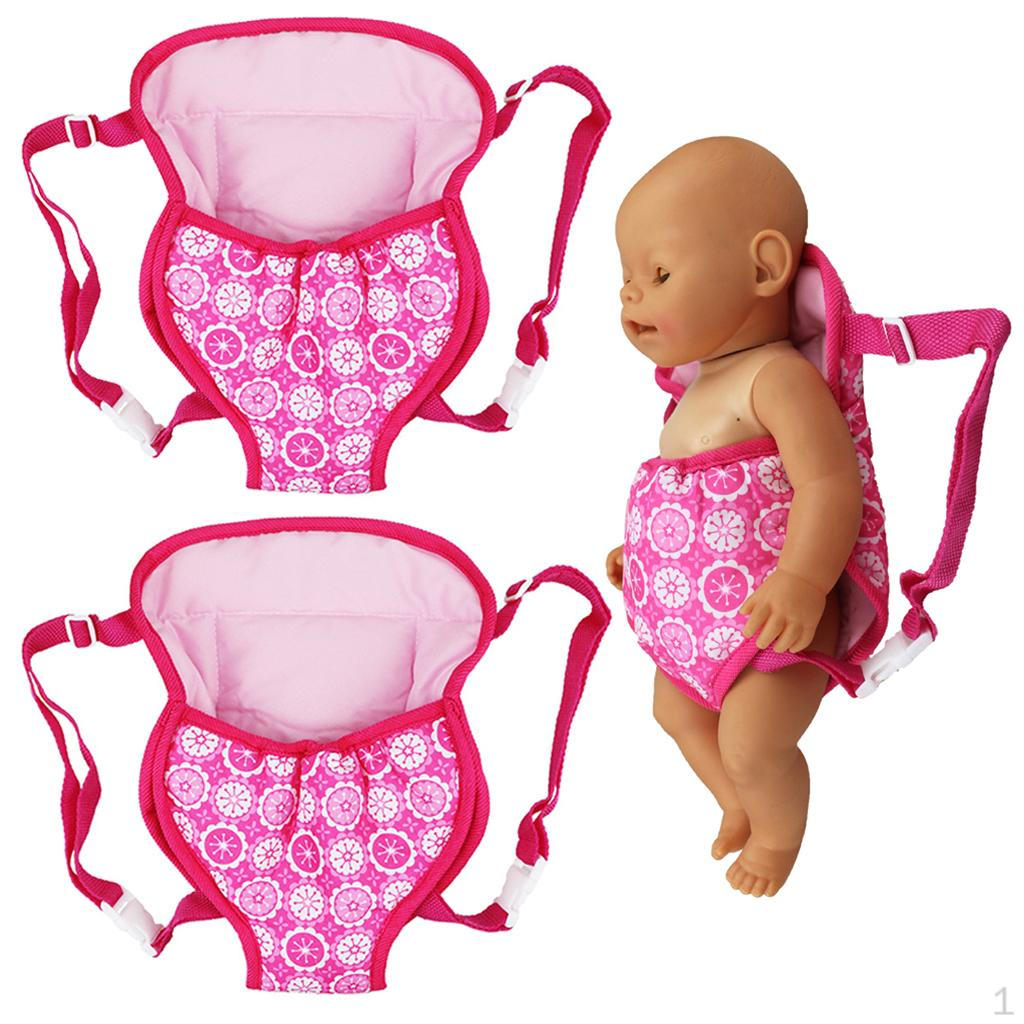 2pcs Travel Carrier Backpack Bag Kits for 18inch Doll Accs