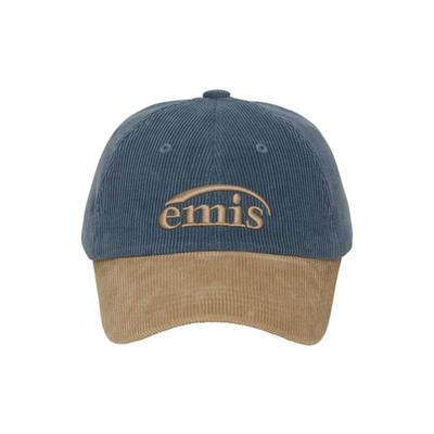 Emis CORDUROY TWO-TONE BALL CAP-BLUE