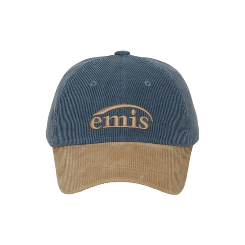 

EMIS CORDUROY TWO-TONE BALL CAP-BLUE BLUE