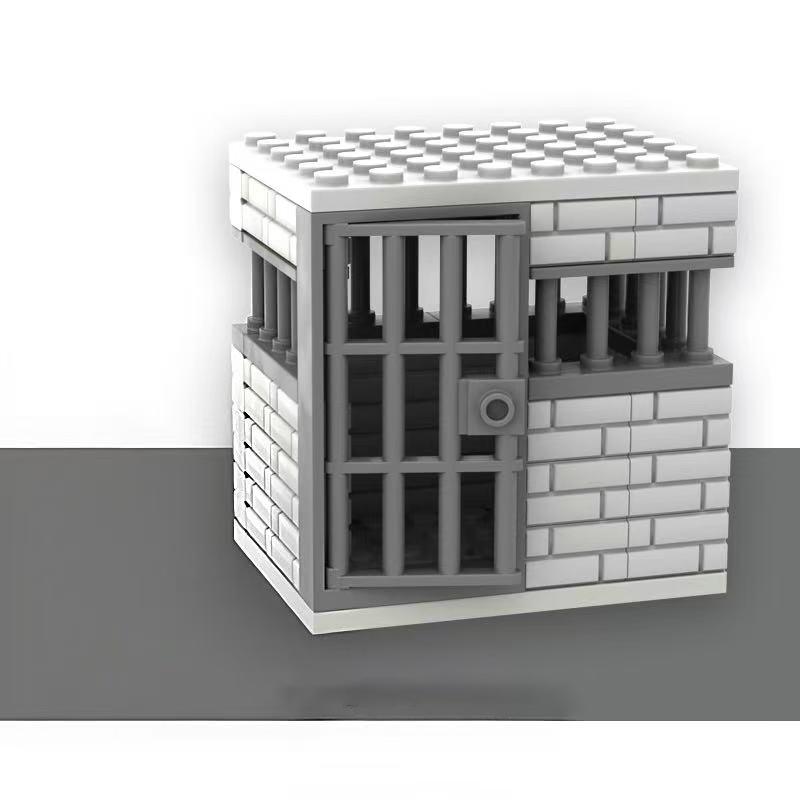 Stație Educativă de Asamblare Poliție Set Cărămizi Evadare din Închisoare Colecție Jucării Cărămidă Copii