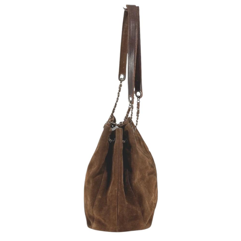 CHANEL vintage CC Mark Triple Coco Cocoball Fringe Tassel Shoulder bag Tote Bag