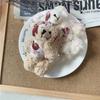 Halloween Scary Plush Bear Keychain Punk Style Bloody Animal Pendant Decorative Bag Accessory for Teen Gifts