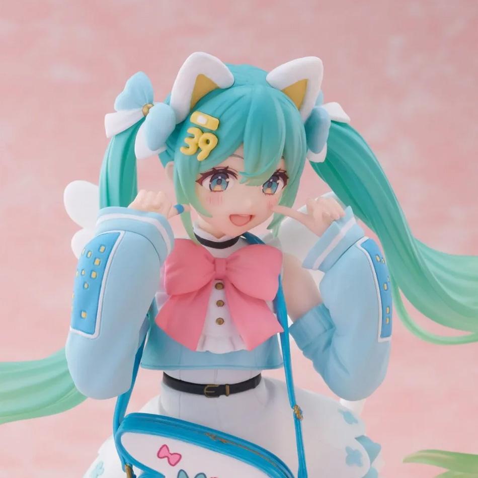 Hatsune Miku Cat Ear Figure Fancy Ver. 19cm PVC Anime Collections Model Toy Figures Xmas Gift