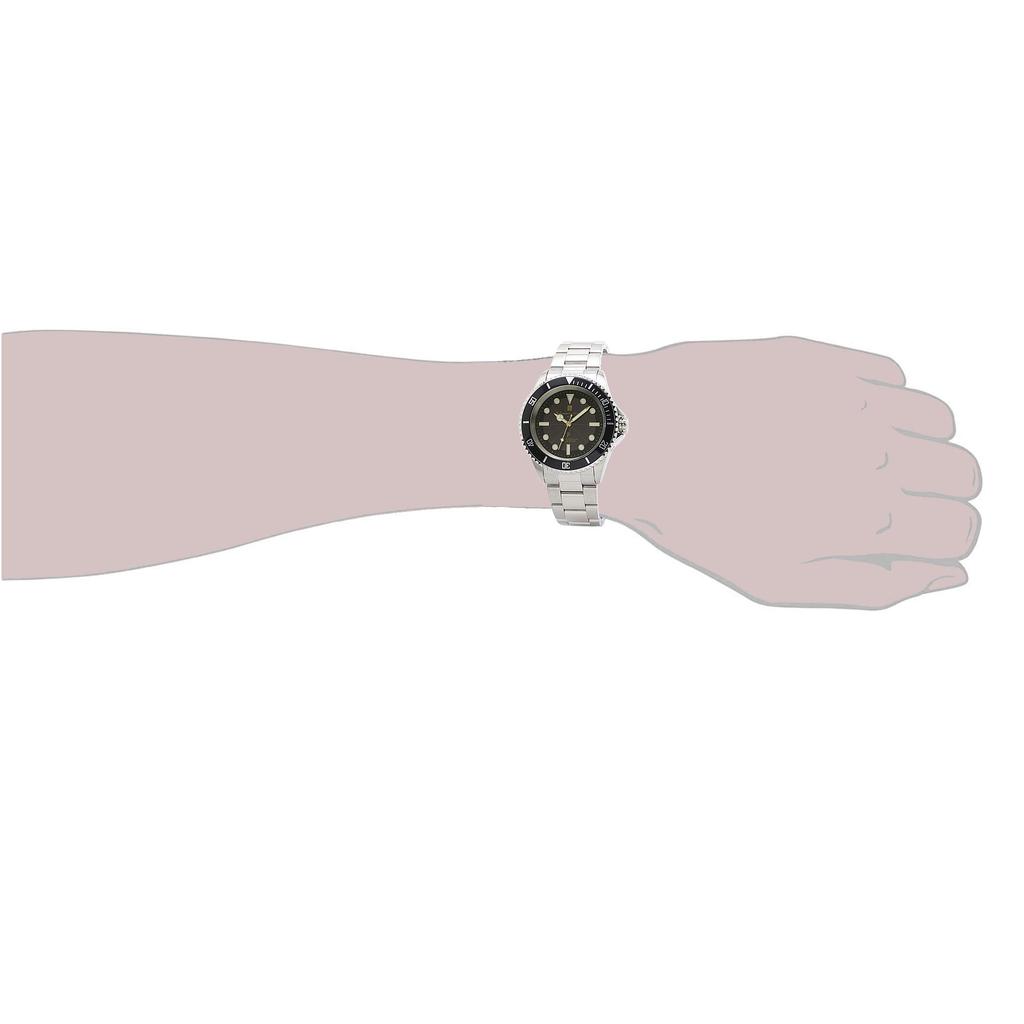 Salvatore Marra Men's Radio Wave Solar Watch SSBKGD Stainless Steel Band Waterproof Black Business Casual Style Cross