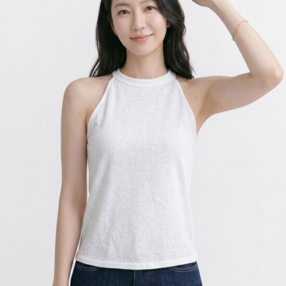 Navava Women Daily Halter Neck Sleeveless Top Nt3374 1+1