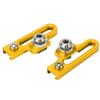 2Pcs Bike C Clamp Brake Pad Aluminum Alloy Extension C Caliper Adapter Brakes for Road BicyclesGold