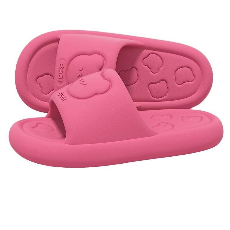 thick-soled bear slippers indoor home shoes silent non-slip outer wear wear wear-resistant couple cool slippers