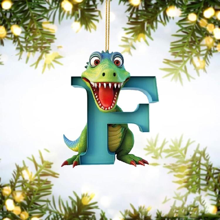 26 Letter Christmas Tree Ornament New Years Animal Christmas Hanging Pendant