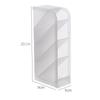 "Desktop Frosted Pen Holder: Slanted Makeup Brush & Lipstick Organizer, Multi-functional Stationery Storage"