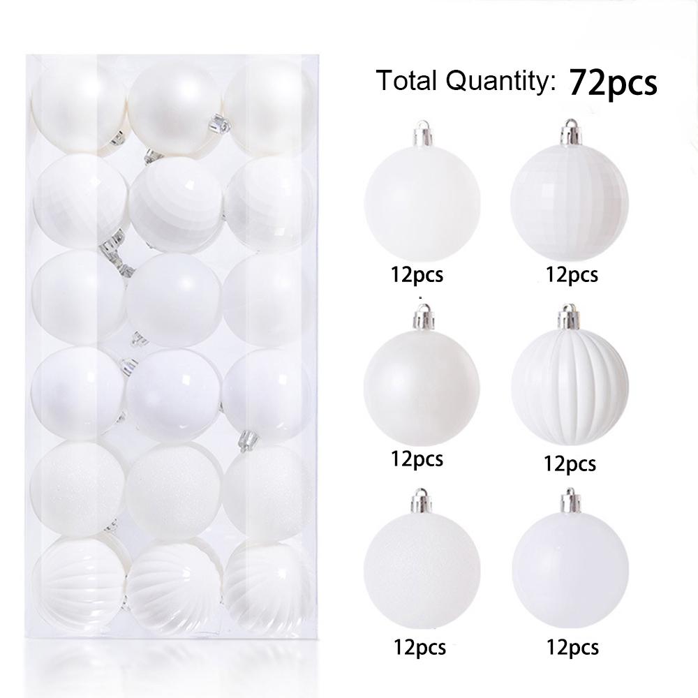 

Пластиковые рождественские шары, 72 шт. 2,6 см Рождественские елочные украшения Подвесные шары Рождественские елочные безделушки для Нового года Рождественский елочный декор 2.6cm