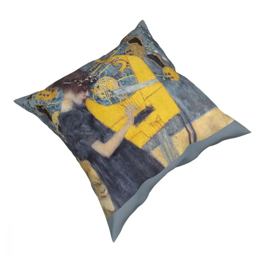 Gustav Klimt Music Throw Pillow Cover Throw Pillow Vintage Cushion Covers