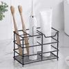 Stable Metal Toothbrush Holder Rustproof Countertop Storage Rack  Hotel Use