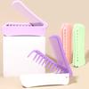 Portable Travel Folding 2-In-1 Brush Anti-Static Styling Comb Professional Hair Styling Tool Special For Real Hair Wigs