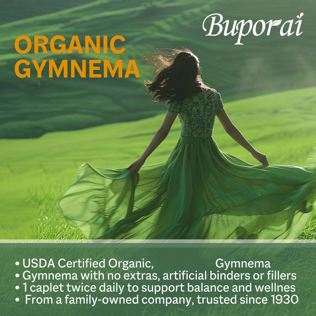 Organic Gymnema Capsules Support Balanced Health, Enhance Pancreatic Function, Are Vegan, and Suitable for Adults.