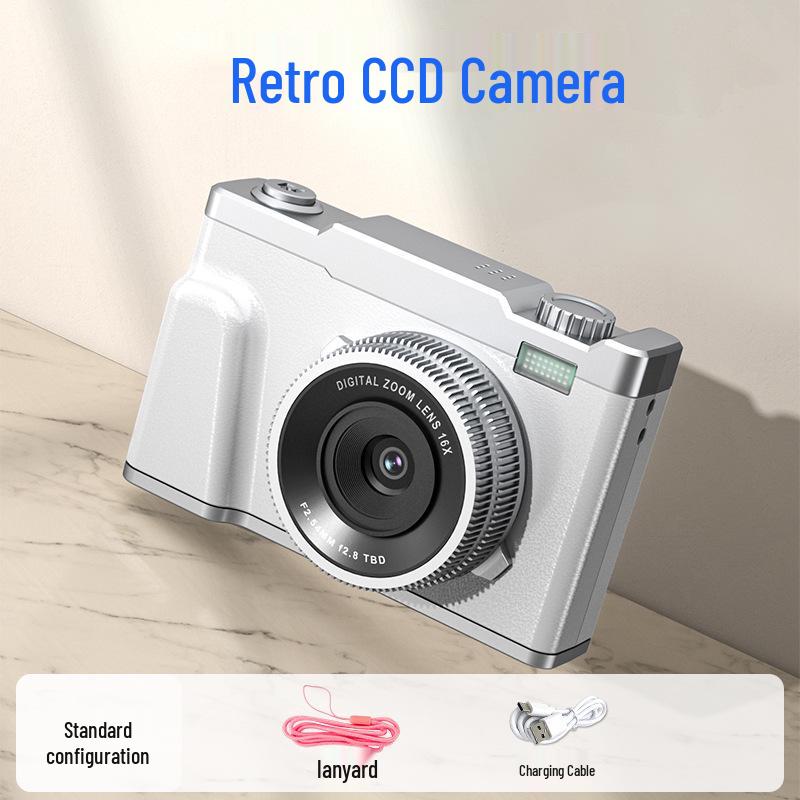 4K HD Mini Schönheits-Selfie- und Partykamera für Schüler und Kinder - Dual-Objektiv, Multifunktional