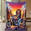 Many Different Dogs Theme blanket Lightweight Warm Flannel Blanket Decorative Throw Blanket for Home Decoration