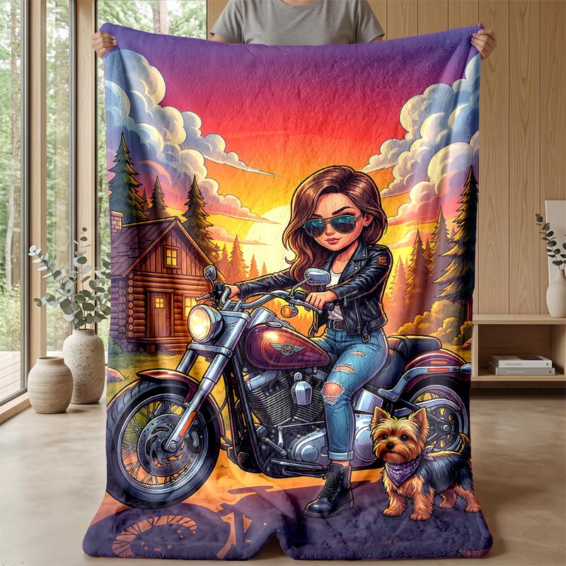 Many Different Dogs Theme blanket Lightweight Warm Flannel Blanket Decorative Throw Blanket for Home Decoration
