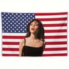 Funny American Flag Tapestry Microfiber Wall Hanging Playful Design Durable Home Bedroom Dorm Garden Decor