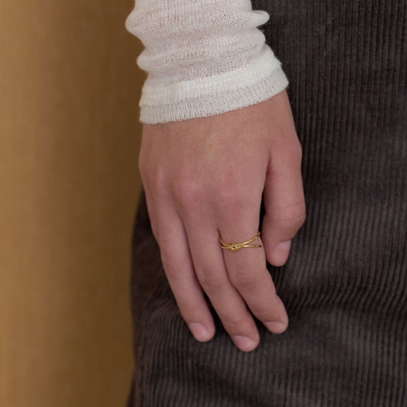 LOVE ME MONSTER Tini Knot Ring (L253MRI020)