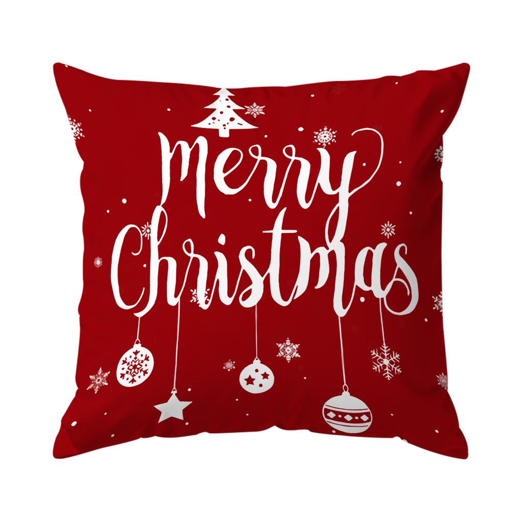 Christmas Snowflakescushions Pillowcase Polyester Cushion Cover Throw Pillow Sofa Decoration Pillowcover Home Decor