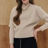 Glitter Mix Round Neck Crop Rib Knit Zd02qk008on