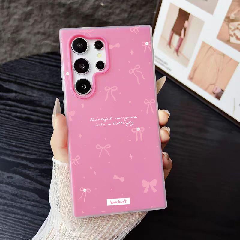 Bow Fashion Trend Women Phone Case For Samsung Galaxy S25 Ultra S24 S23 FE S22 Plus a16 A52 A54 A55 A35 A34 A33 A32 Back Cover