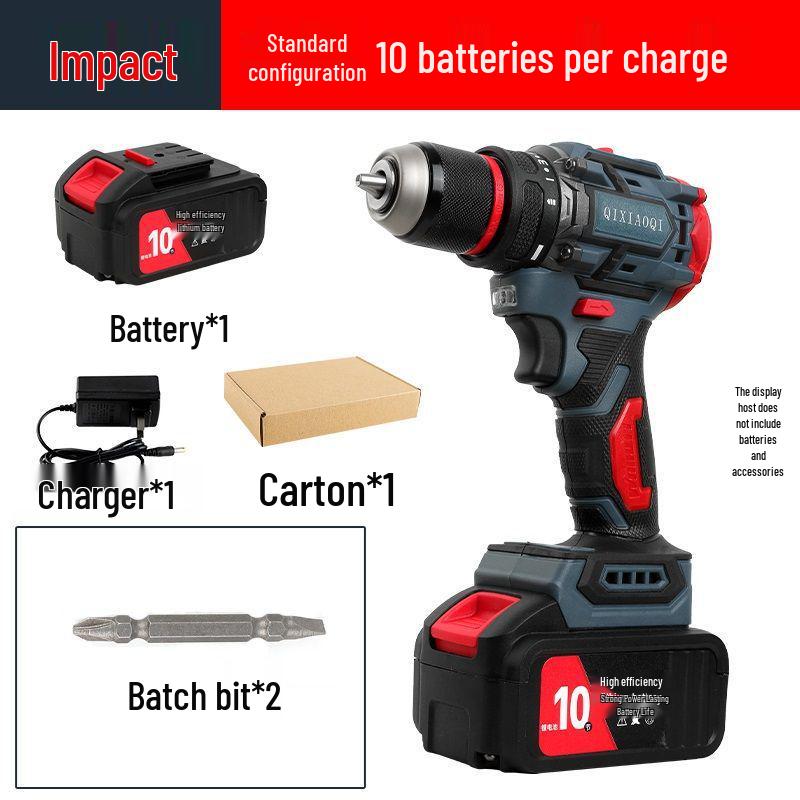 Industrial-Grade Brushless Steel Impact Lithium Drill & Rechargeable Multi-Function Electric Screwdriver