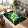 VfL Wolfsburg FC Fußball Muster Weicher Teppich Rutschfester Indoor Bodenbelag Sport Dekor Matte für Schlafzimmer