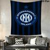 Inter Milan Logo Wallpaper Bedding 1 Duvet Cover 2 Pillowcase Without Core Soft And Comfortable Duvet Cover And Pillowcase