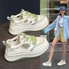 Hollow women's shoes summer new sandals small breathable inner height increase small white shoes thick-soled versatile muffin shoes