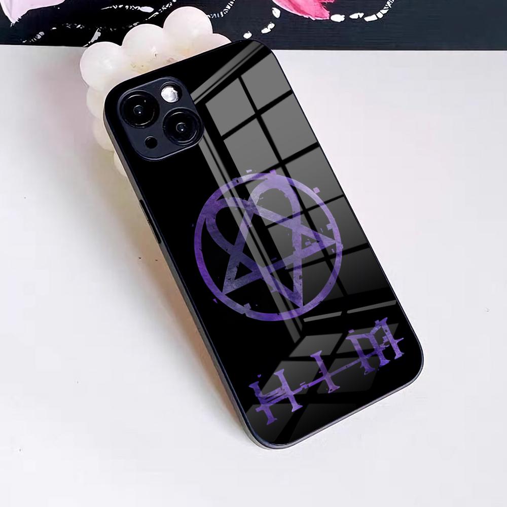 His I-Infernal M-Majesty Phone Case For IPhone 17 Pro Max 16 15 14 Pro Max 13 11 X Xs Xr 8 7Plus Glass Cover