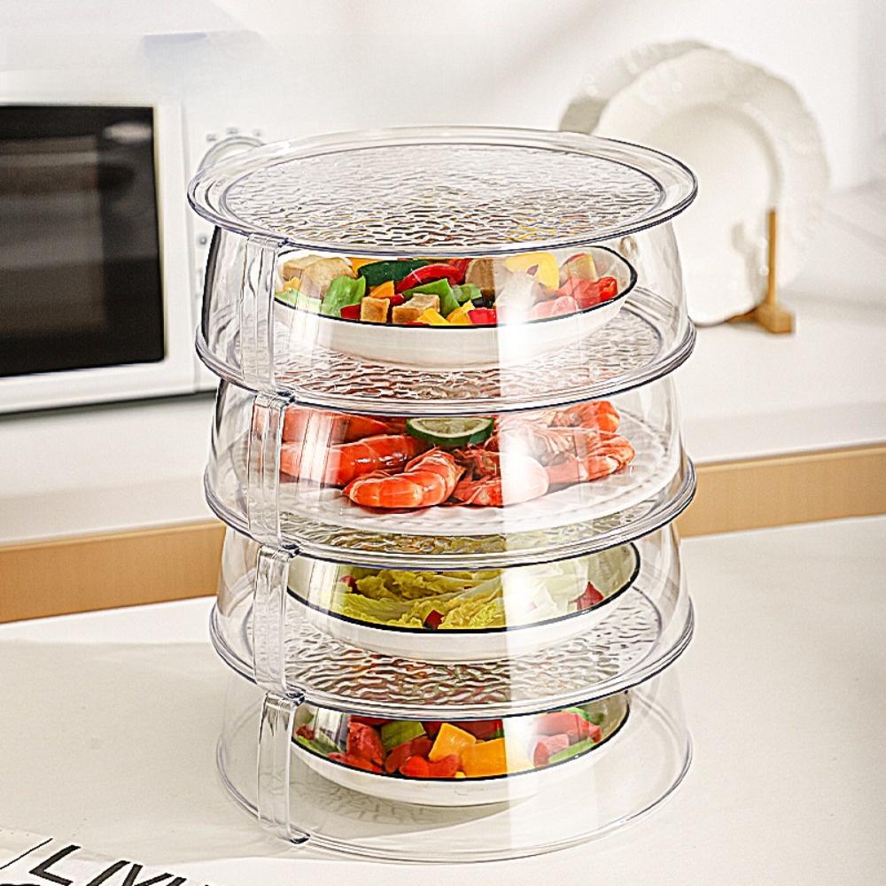 Stackable Food Insulation Cover Splash Bowl Cover Durable Vegetable Fruit Platter