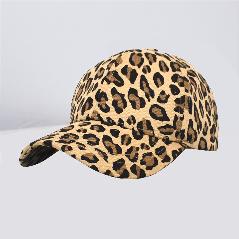Women's Leopard Print Duckbill Cap - Breathable, Sun Protection for Outdoor Travels