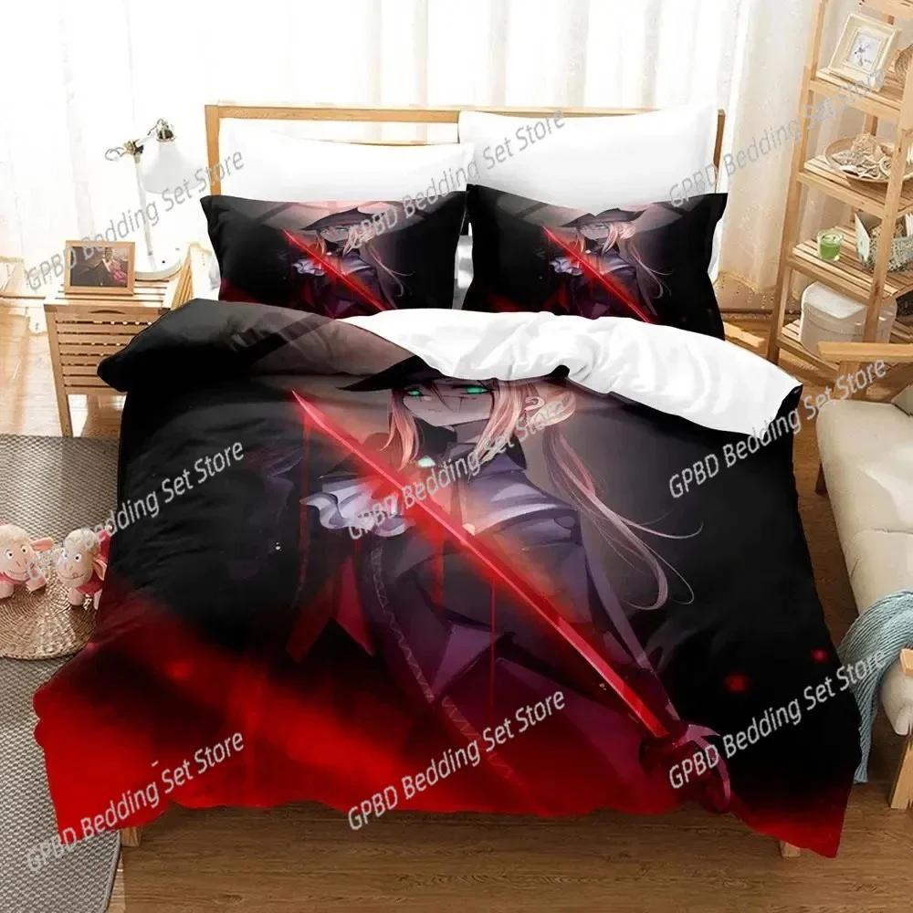 

Game Lady Maria Blodborne Beding Set 3D Printed Suitable for Bedrom Soft Duvet Cover Set With Pilowcases Children Kids Home Textile 135*200cm Eu-Single