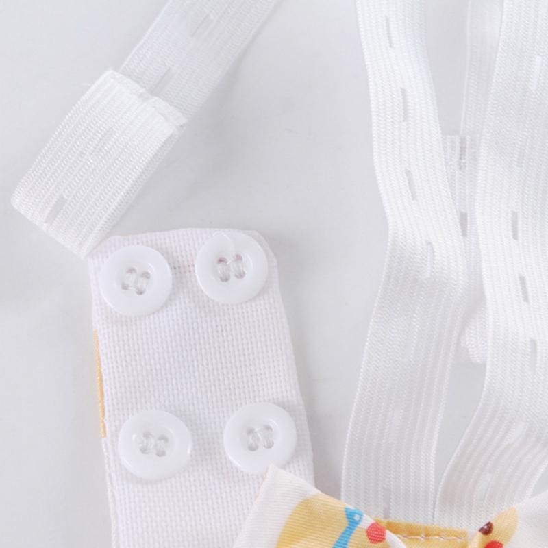 2pcs Set Animal Diaper Holder with Detachable Leash Breathable Fabric Fun Duck Diaper Leash Set