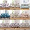 Elegant Flower Printed Sofa Cover For One To Four Seat Couches Soft And Durable Slipcover