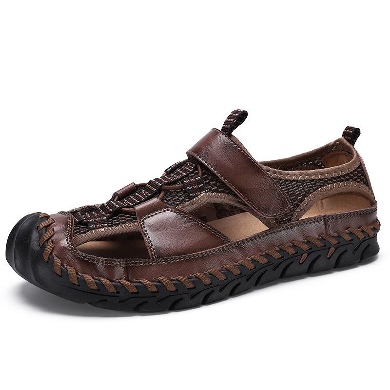Men s Summer Outdoor Closed-Toe Casual Breathable Sandals 42