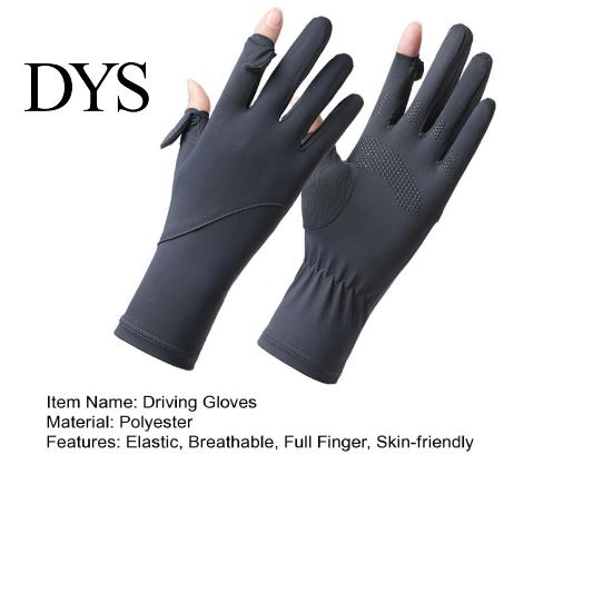 Sun Protection Gloves for Driving UV Cooling Gloves, Full Finger Anti Slip Elastic Palm, Ultra Thin Summer Cycling Hiking Fishing UPF50