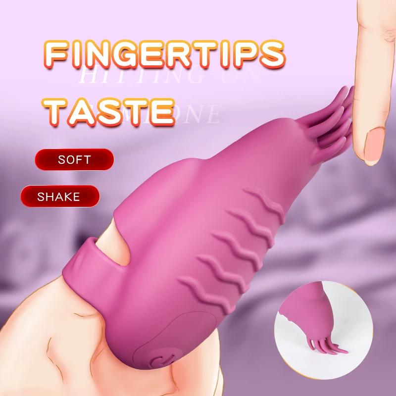 Finger Vibrator Clit Stimulator G-spot Vibrator Nipple Clitoral Stimulation Massager Female Masturbation Sex Toys For Women