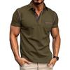 Polo estive da uomo a maniche corte che traspirano l'umidità Camicie casual con colletto Magliette da golf Polo leggere abbottonate slim fit Top da uomo