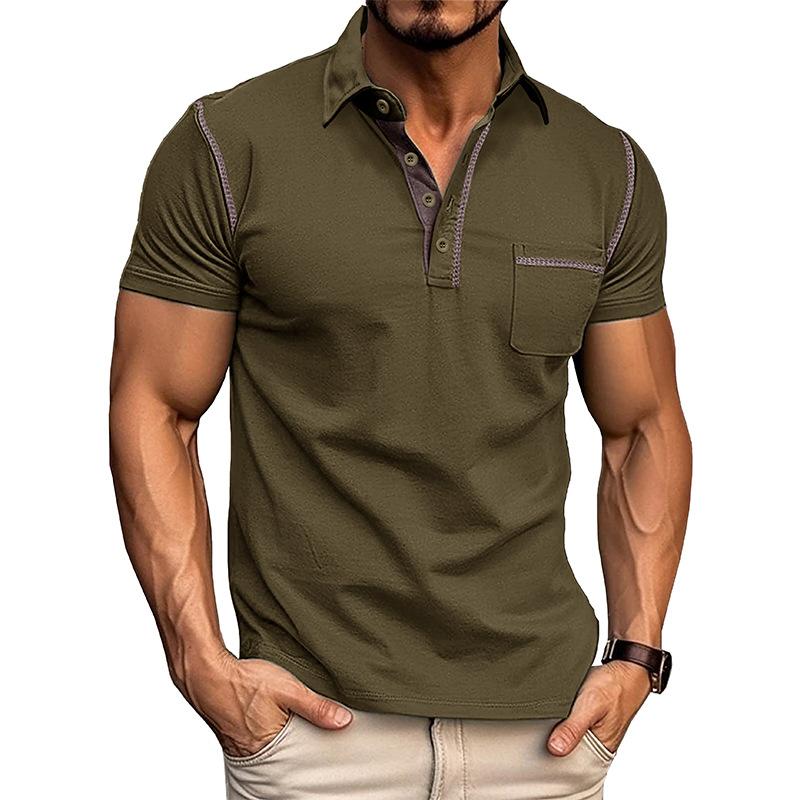 

Men s Summer Polo Shirts Short Sleeve Moisture Wicking Casual Collared Shirts Golf Tee Shirts Lightweight Button Down Slim Fit Polos Tops for Men S