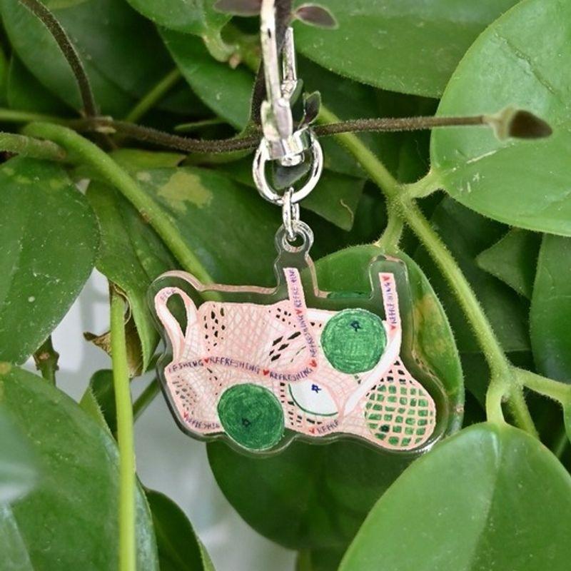 

via01 via01 x Grim Is Life Blue Tangerine Keychain Blue tangerine